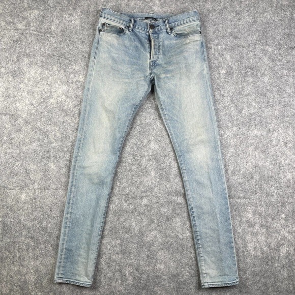 JOHN ELLIOT Light Wash Japanese Denim Men's Jeans Skinny Distressed 30 - Picture 1 of 10